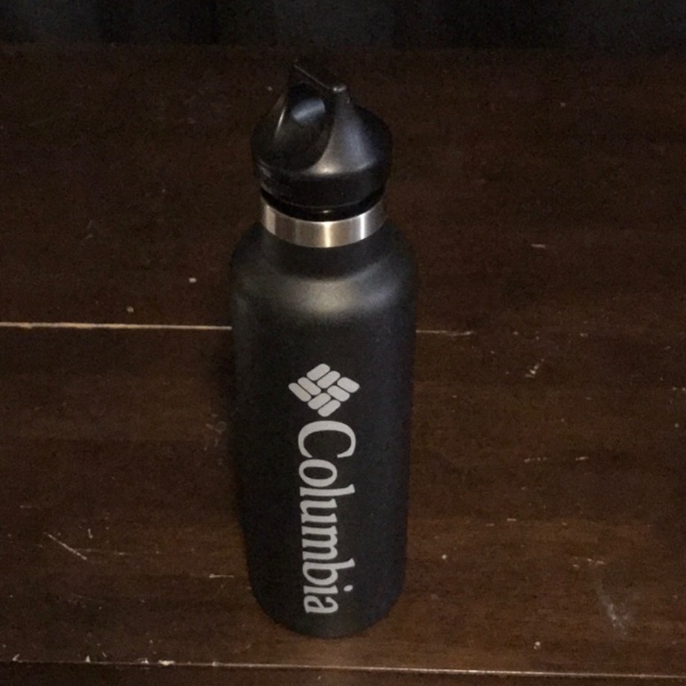 Columbia Black Stainless Steel Double Wall Insulated Water Bottle